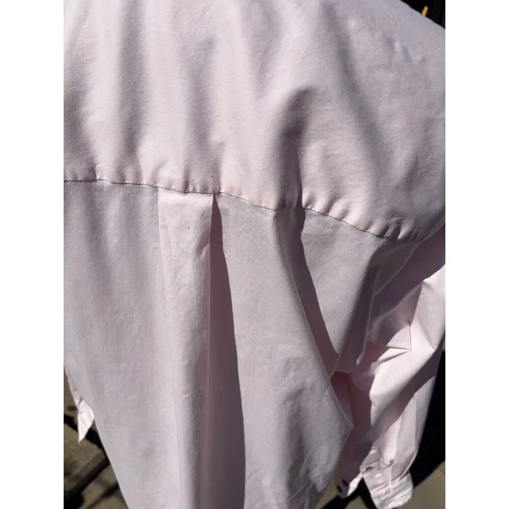 Mother Oxford Pink Cotton Maternity Button Down Shirt Size L/XL - Picture 14 of 16